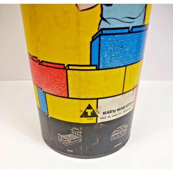 VTG Tri-State Toys Pre-School Plastic Block City Model PS 295 Building Set Toy - Picture 7 of 11